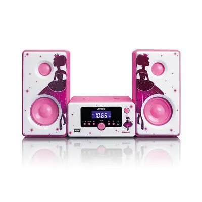 Kaufen Lenco Stereoanlage MC-020 Princess Kompaktanlage Bluetooth USB UKW 2 X 5 W • 73.39€