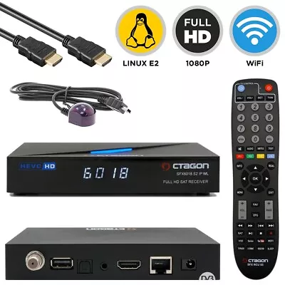 Kaufen Octagon SFX6018 S2+IP WL Full HD WiFi Linux E2 & Define DVB-S2 Sat IP-Receiver • 79€