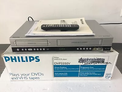 Kaufen PHILIPS DVP-3350V DVD-Player / VHS-Videorecorder + OVP, FB, BDA - Vom Händler • 249€