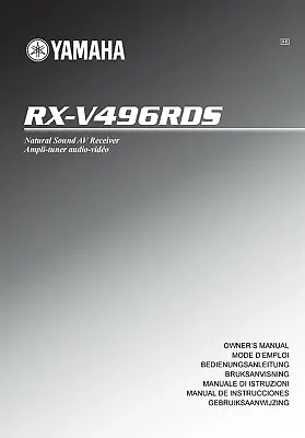 Kaufen Bedienungsanleitung-Operating Instructions Für Yamaha RX-V496 RDS  • 13.50€