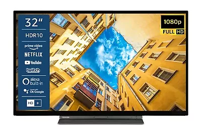 Kaufen Toshiba 32LK3C63DAY 32 Zoll Fernseher Full HD Smart TV Triple-Tuner Bluetooth • 149.99€