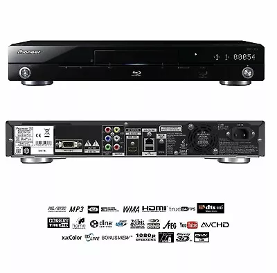 Kaufen Pioneer BDP-LX54 High-End 3D Blu-ray Player Schwarz OVP • 129€