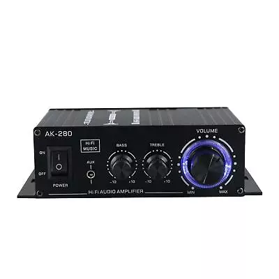 Kaufen AK-280 Heim-Audio-Verstärker 2-Kanal-Subwoofer-Verstärker Stereo-Receiver • 24.29€