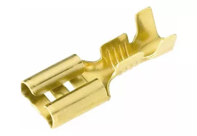Kaufen 10x Flachsteckhülsen Vergoldet 2,8mm Für Kabel Bis 1qmm Flat Push On Gold Plated • 6.20€