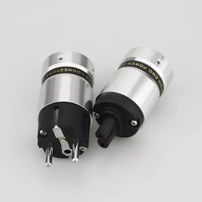 Kaufen HiFi Abbildung 8 IEC C7 Rhodinierter Stecker Audio Stromkabel Stecker Buchse • 16.66€