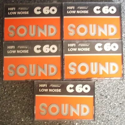 Kaufen 5x SOUND HIFI LOW NOISE Musik Kassetten 60iger Bespielt + Entspr. Beschriftet • 2€