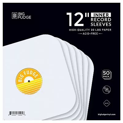 Kaufen Big Fudge Schallplatten Innenhüllen - 12  X 50 STK. - Schweres & Säurefreies • 24.99€