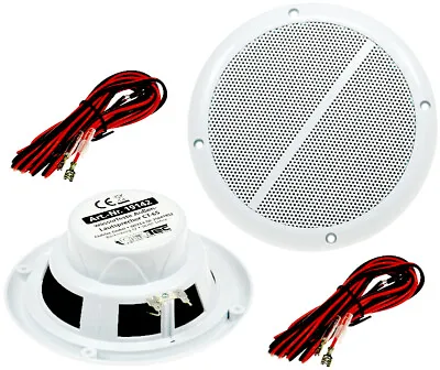 Kaufen 2x Outdoor Lautsprecher A65 Wasserdichte Audio Außenlautsprecher Boxen Weiß 8Ohm • 27.90€