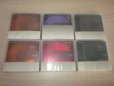 Kaufen 6 X Sony Minidisc 74  MD OVP + Hüllen (84)   Ungebraucht Sonderfarbe • 29.99€