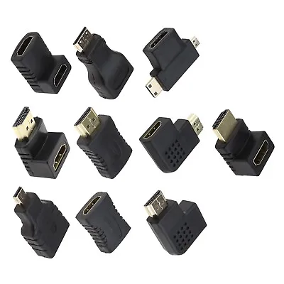 Kaufen 10Pcs HDMI-zu-Mini-HDMI-Mikro-HDMI-Konverter Steckerbuchsen-Adapteranschluss • 14.27€