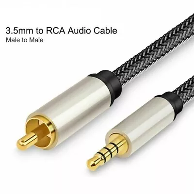 Kaufen 1*Digitales Koaxial Audio Video Kabel Stereo SPDIF-RCA Auf-3.5mm Klinken Stecker • 8.46€
