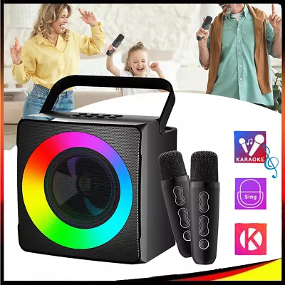 Kaufen Profi Karaoke Set Bluetooth Karaoke Anlage Lautsprecher Machine Mit 2 Mikrofonen • 35.99€
