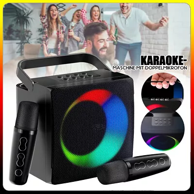 Kaufen Profi Karaoke Anlage Bluetooth Karaoke Lautsprecher Machine Set Mit 2 Mikrofonen • 35.99€