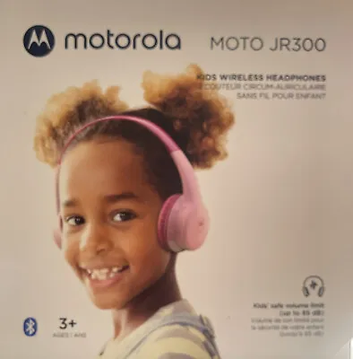 Kaufen Motorola Moto JR300 Kids Wireless Headphone Over Ear Kopfhörer Bluetooth Pink • 24.99€
