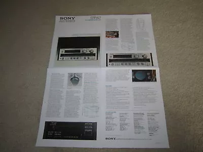 Kaufen Sony STR-V-7 Empfänger Prospekt, 1978, Beast! Artikel, Brille, Info • 8.88€