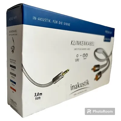 Kaufen Inakustik PREMIUM Klinkenkabel 3m 2x Cinch RCA    3,5mm Klinke AUX Jack Plug • 18.90€