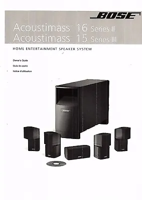 Kaufen Bose Bedienungsanleitung Owners Manual Für Acoustimass 16/15 Series II/III Copy • 11.50€