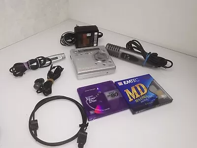 Kaufen Sony MD MZ-R700 Walkman Portable MiniDisc Player/Recorder Mit SONY Netzteil +Zub • 149.99€