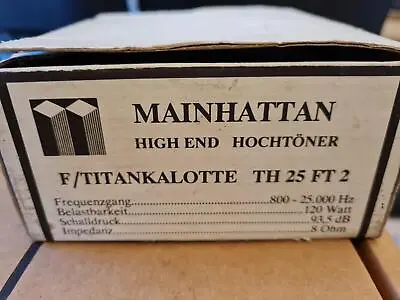 Kaufen Lautsprecher Mainhattan High End Hochtöner TH 25 FT2 Titankalotte • 12.50€