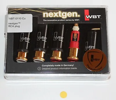Kaufen WBT 0110 Cu Nextgen RCA Cinchstecker 75 Ohm Plasma Protect 4Stück In OVP • 169.90€