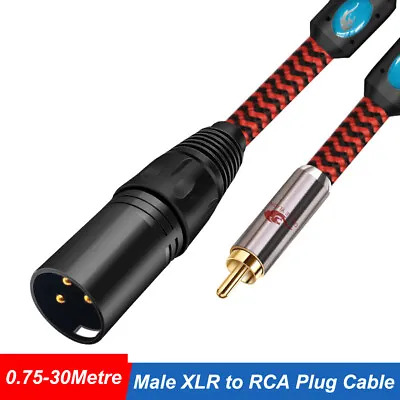 Kaufen Rechtwinkliger RCA Chinch Auf 3Pin XLR-Stecker Kabel Mixer Endstufe 0.75-30Metre • 12.80€