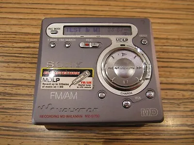 Kaufen Sony MZ G750 MD LP  Minidisc  (32) Recorder Grau Mit AA Battfach Radio Tauglich • 149.96€