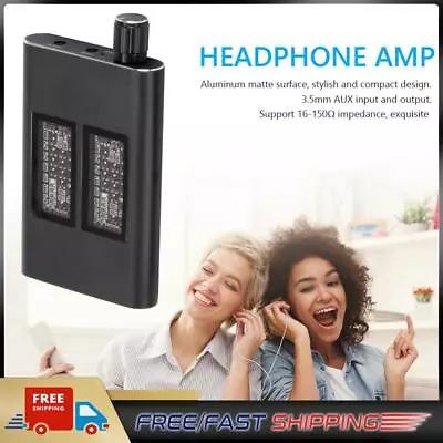 Kaufen 3,5 Mm Buchse AUX Tragbar Verstellbar Audio Amp HiFi Kopfhörer Ohrhörer Verstärker • 16.07€