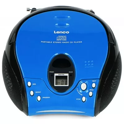 Kaufen Lenco SCD-24 CD/Radio-System Blau/schwarz Tuner Für UKW, Toplader CD-Player NEU • 52.90€