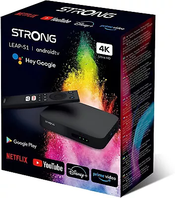 Kaufen STRONG Leap-S1 Smart Box Android TV Streaming Media Player 4K Ultra HD Streaming • 46.12€