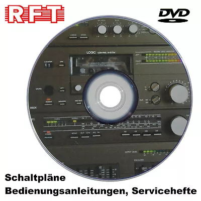 Kaufen RFT Hifi Komponenten DDR Bedienungsanleitung Schaltplan Service Manual Auf DVD • 11.95€