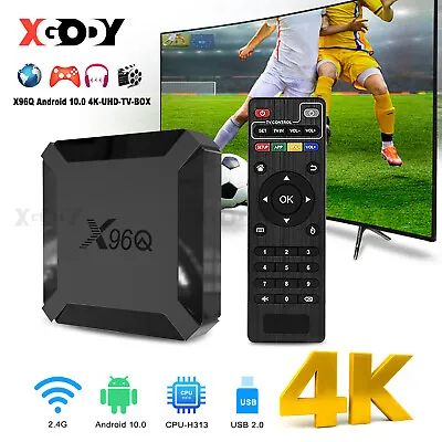 Kaufen Neu X96Q Android 10.0 4K HD WIFI Smart TV BOX Media Player Quad Core 8GB 2023 DE • 25.49€