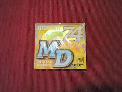 Kaufen MAXELL YELLOW MD-74YEE 74 Er MD Minidisc Minidisk • 9.99€