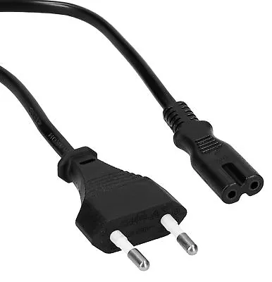 Kaufen Mumbi Netzkabel Stromkabel TV PS3 PS4 Xbox 1m Eurostecker Gerätebuchse 2polig C7 • 5.99€