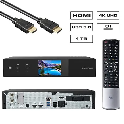 Kaufen VU+ Duo 4K SE BT 1x DVB-S2X FBC Twin Tuner UHD WiFi Linux Receiver 1TB • 429€