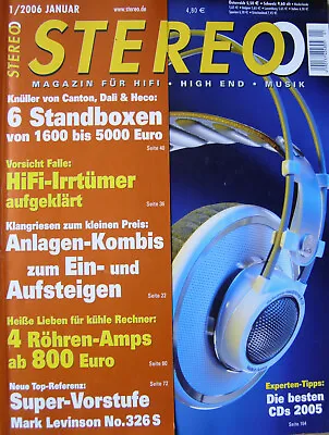 Kaufen Stereo 1/06 Heco Elan 800, Pro-ject PRM 9.1, Dali Ikon, Marantz CD5001 / PM4001 • 4€