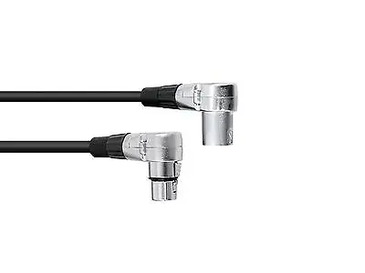 Kaufen 1,5 M XLR 3pol Kabel OMNITRONIC Winkelstecker 90° Sw ABGEWINKELT NF AUDIO DMX • 7.99€