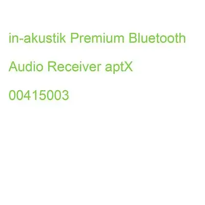 Kaufen In-akustik Premium Bluetooth Audio Receiver AptX 00415003 (4001985509638) • 107.27€
