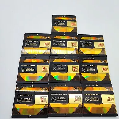 Kaufen 10 Stück - Sony Minidisc Premium Recordable MD 74 Blank DISC Minidisk Händler • 49.99€