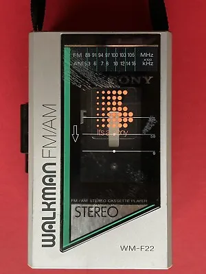 Kaufen SONY Walkman WM F22 F 22 M II Radio Cassette Player 80 No OVP Netzteil Kopfhörer • 139€