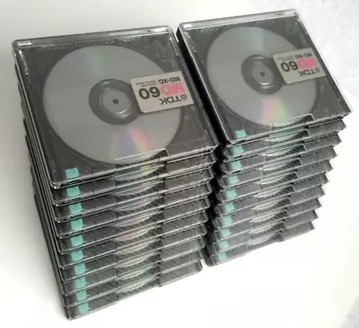 Kaufen 20 Stück TDK MD XG MiniDisc Mini Disc MiniDisk 60 Min. Metallverschraubung TOP • 74.99€