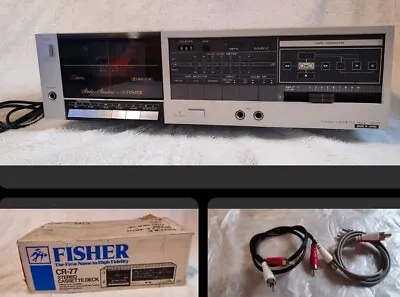 Kaufen SELTEN FISHER CR-77 Stereo Kassettendeck Dolby B/C Studio Vintage Japan 1984 VERPACKT • 437.69€