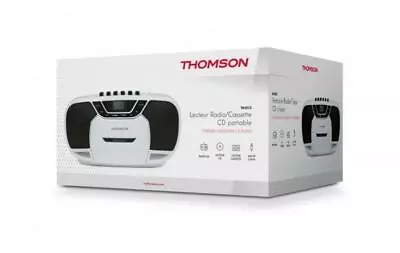 Kaufen Thomson CD Player Kassettenrekorder RK101CD FM Radio AUX-IN Weiß TH386493 • 63.99€