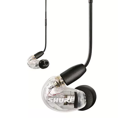 Kaufen Für Shure SE215 Clear In-Ear HiFi Moving Coil Sound Isolating Kopfhörer Klar • 52.99€