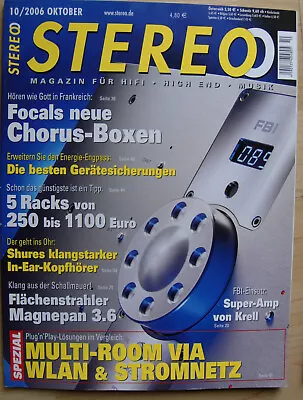 Kaufen Stereo 10/06 Pro-Ject Xperience, Magnepan MG 3.6, B & W CM 7, Marantz ZR 6001 • 4€