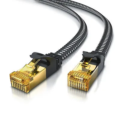 Kaufen LAN Flachbandkabel Patchkabel Cat 7 U/FTP – Netzwerkkabel RJ45 Stecker - 30,0 M • 26.95€