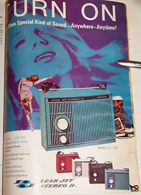 Kaufen Vtg 1970 LEAR JET 8 TRACK Dealer CATALOG! Heim / Auto ! Stereo! Tragbar! Record • 124.66€