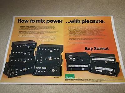 Kaufen Sansui 2 Pg Ad, 1976, Au-20000, 11000,9900, 4900, Tuners Audiophiler Vintage • 9.98€
