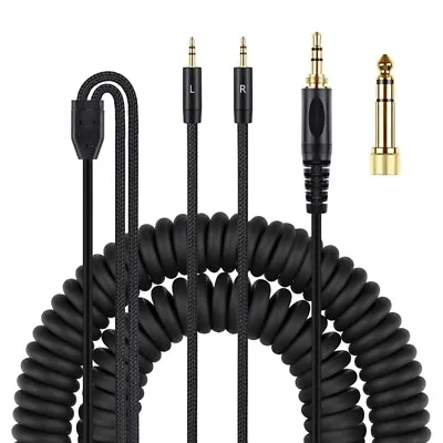 Kaufen Durable Copper Headphone Cable With Coil Structure For DENON AH-D7100 7200 D600 • 17.36€