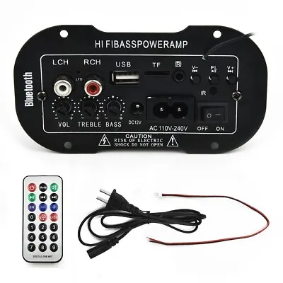Kaufen 50W POWER AMP Auto HiFi Bass Stereo Digitalverstärker USB TF MP3 FM • 19.80€