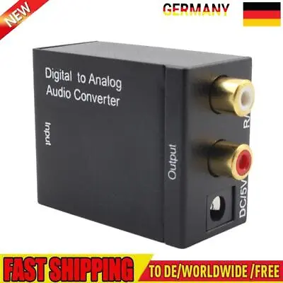 Kaufen Digital To Analog Audio Converter Optical Fiber SPDIF Toslink Coax Audio Decoder • 7.25€